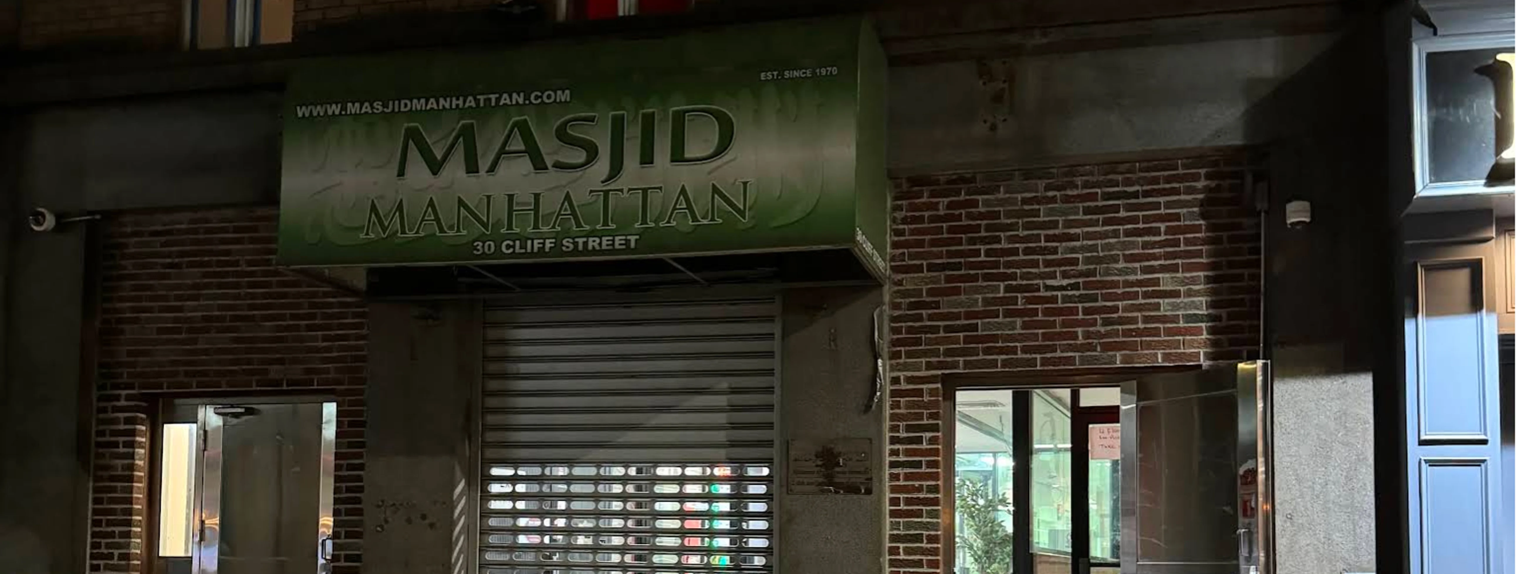 Exterior view of Masjid Manhattan New York City building